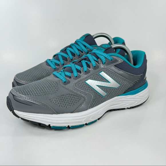 Running Shoes Gray Teal Sneakers Womens 